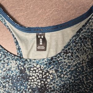 Under Armour Teal and Black Patterned Tank